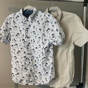 Bundle of Men’s Short sleeve button up shirts (size Medium)